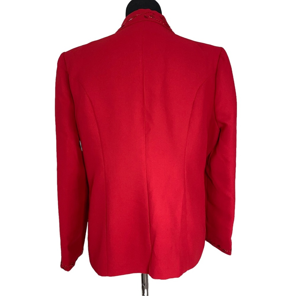 Vintage 80s Jacket 16 Red - Picture 3 of 4